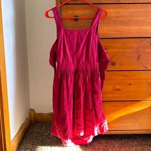 Madewell apron dress mini tie bow back